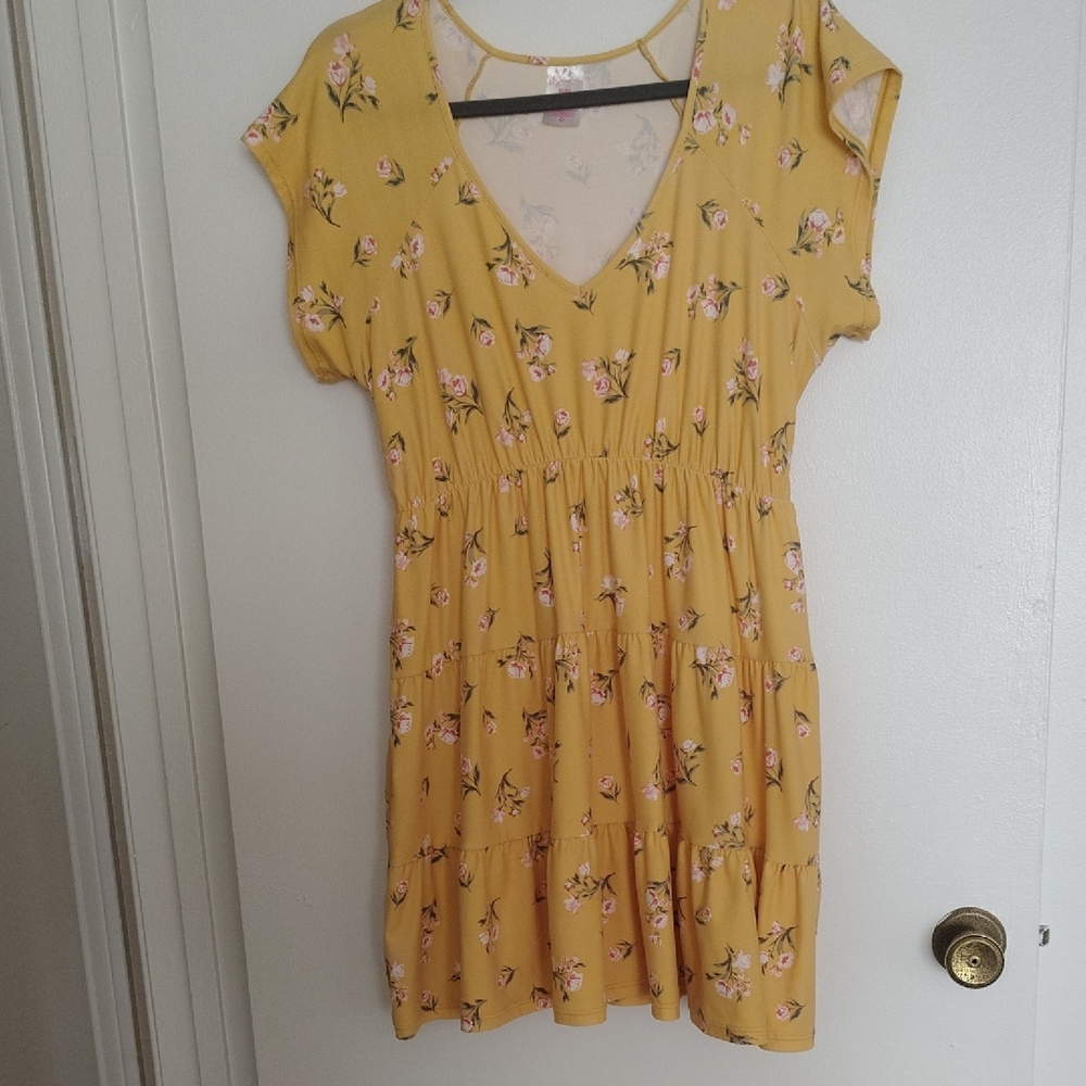 Floral Yellow Dress